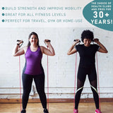 5 Levels Tube & Pull Rope Resistance Bands With Handles Exercise Workout