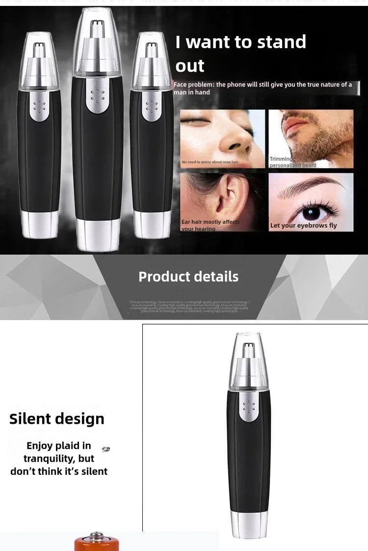 Electric Nose Hair Trimmer For Men with Battery Model