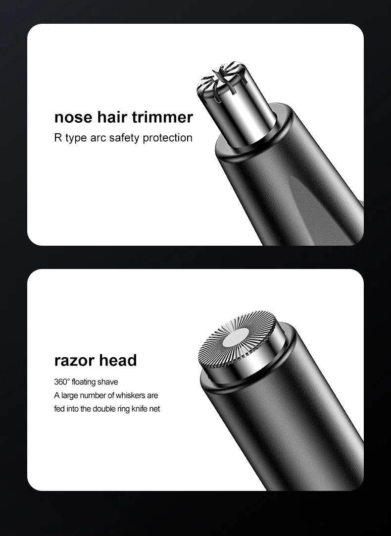 Rechargeable Nose Hair Trimmer for Men Shaving Hair Removal