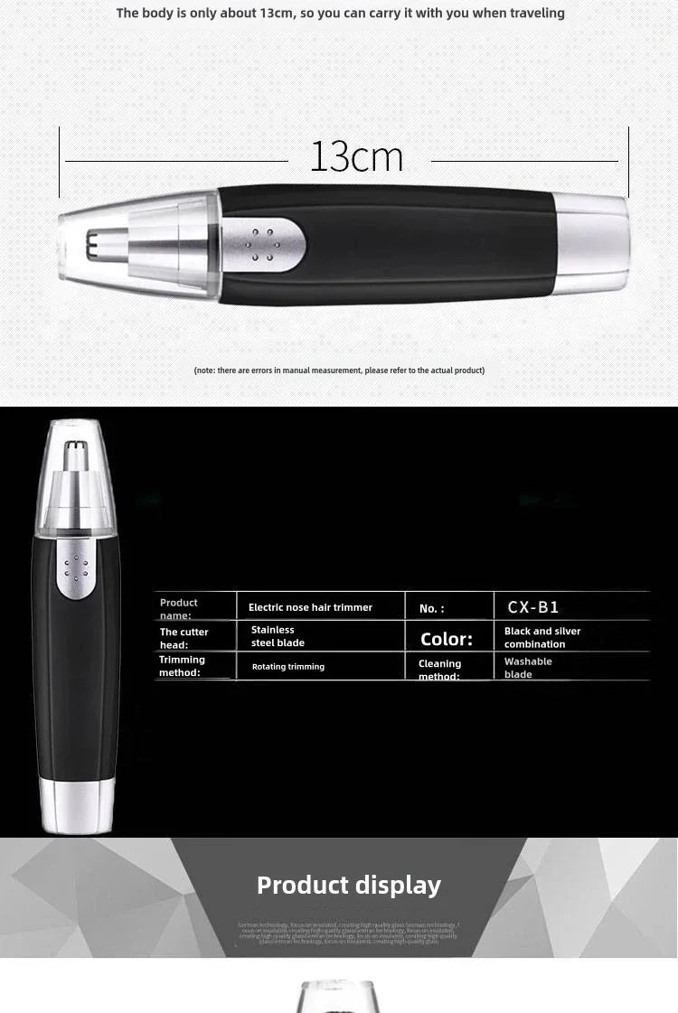 Electric Nose Hair Trimmer For Men with Battery Model