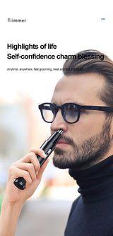 Rechargeable Nose Hair Trimmer for Men Shaving Hair Removal