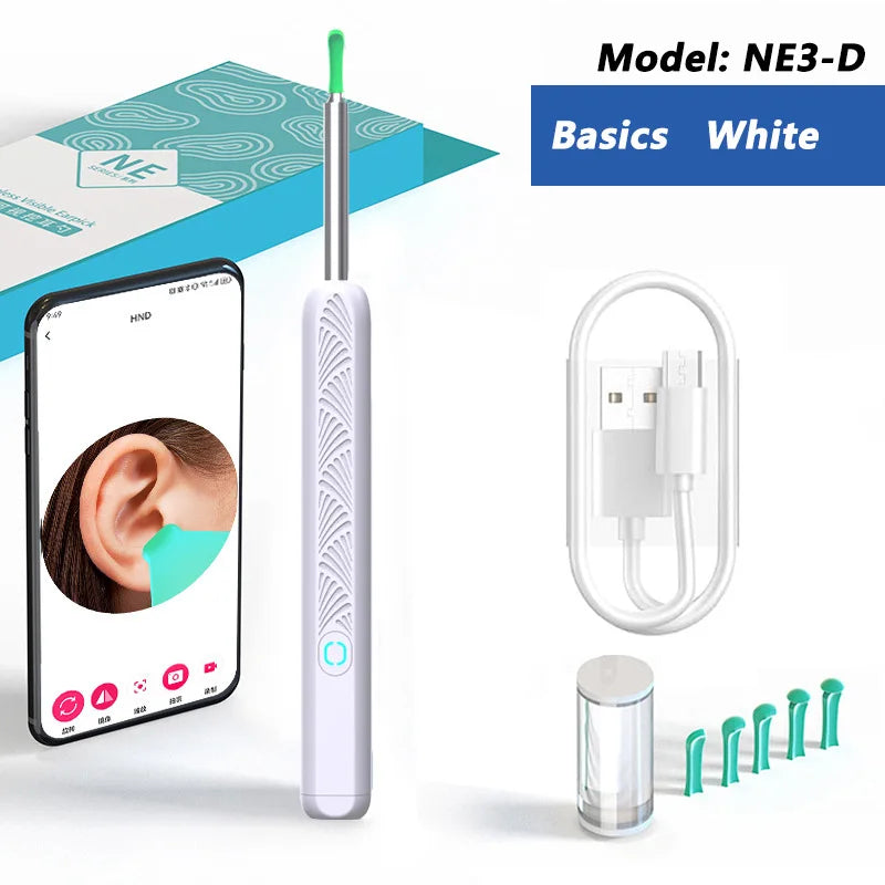 Earwax Removal Endoscope with 5M Camera Luminous Otoscope