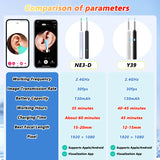Earwax Removal Endoscope with 5M Camera Luminous Otoscope