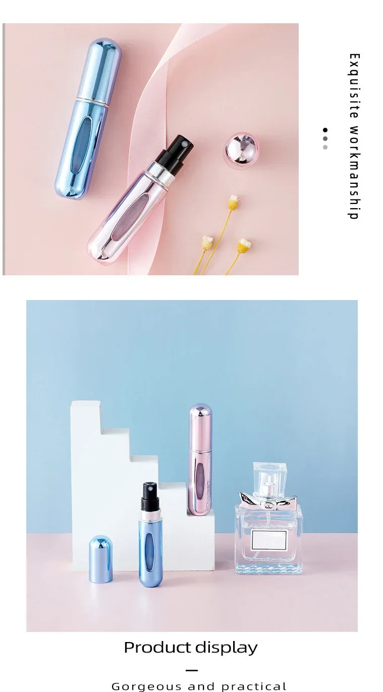5/8ml Perfume Refillable Bottle & Spray Bottling Dispenser